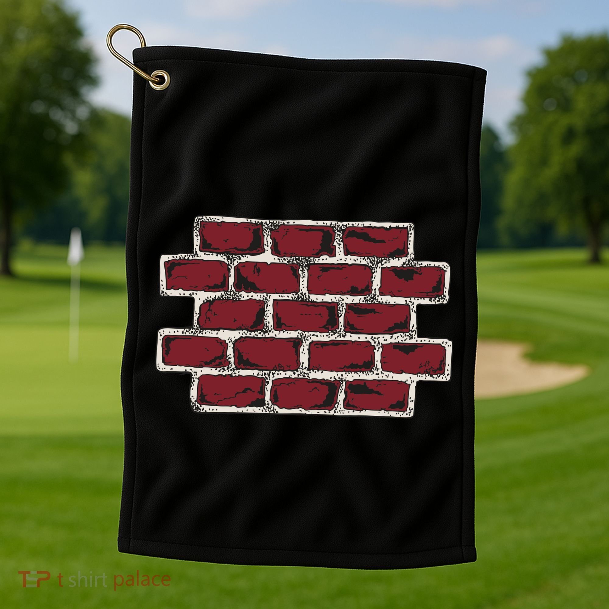 Build The Brick Wall Trump Golf Towel