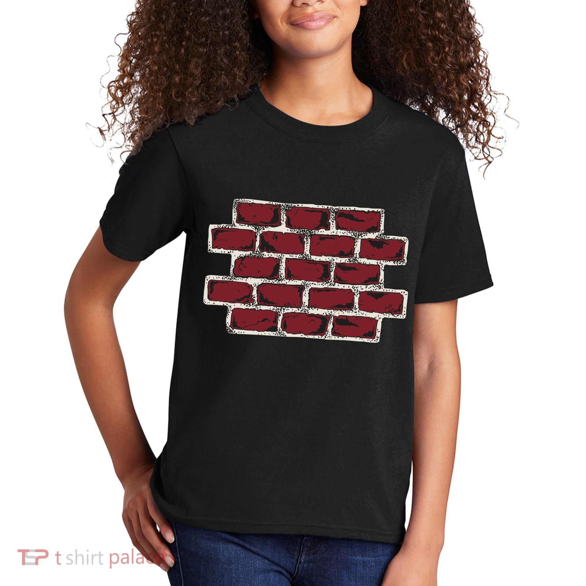 Build The Brick Wall Trump Kids T-Shirt