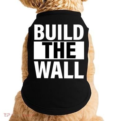 Build The Wall Box Logo Doggie Tank