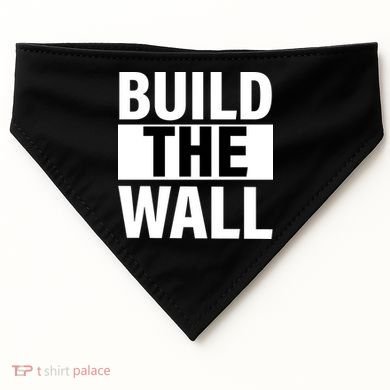 Build The Wall Box Logo USA-Made Doggie Bandana