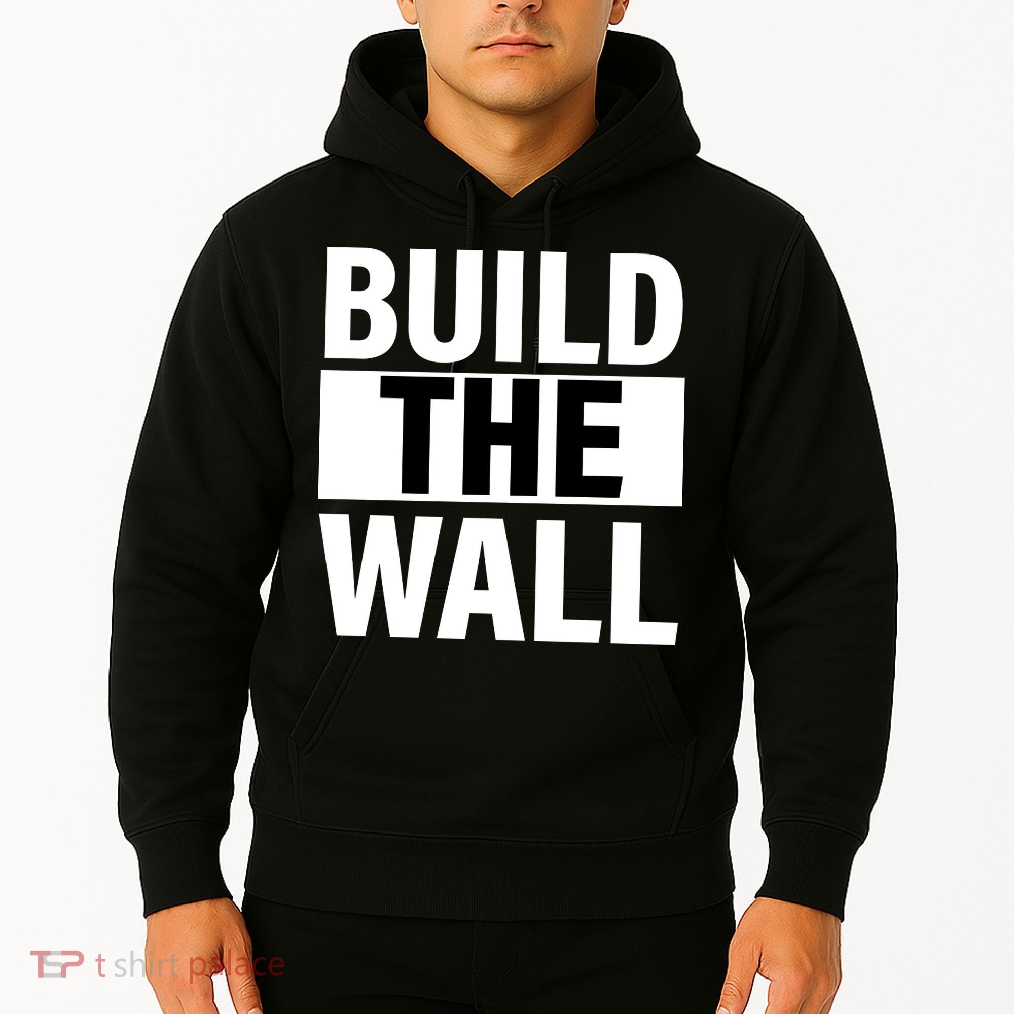 Build The Wall Box Logo Hoodie