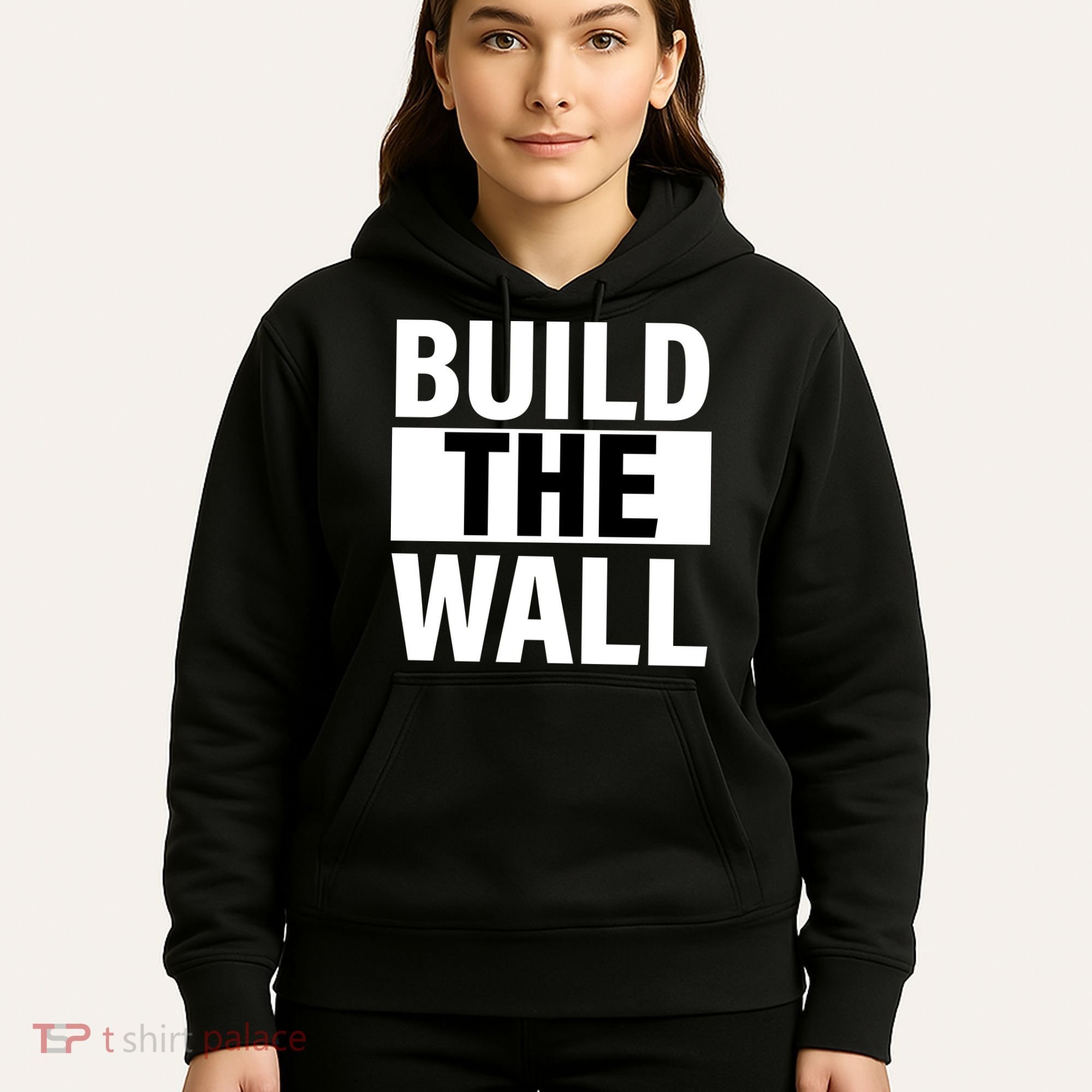 Build The Wall Box Logo Hoodie