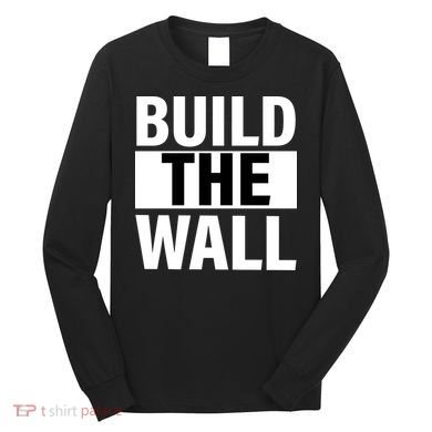 Build The Wall Box Logo Long Sleeve Shirt