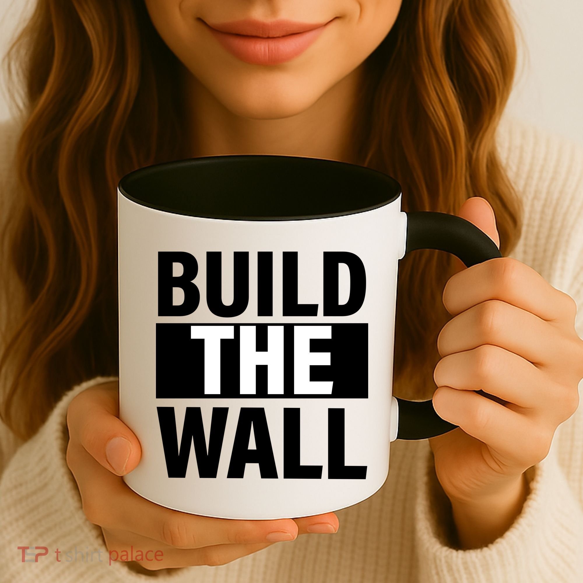 Build The Wall Box Logo Coffee Mug