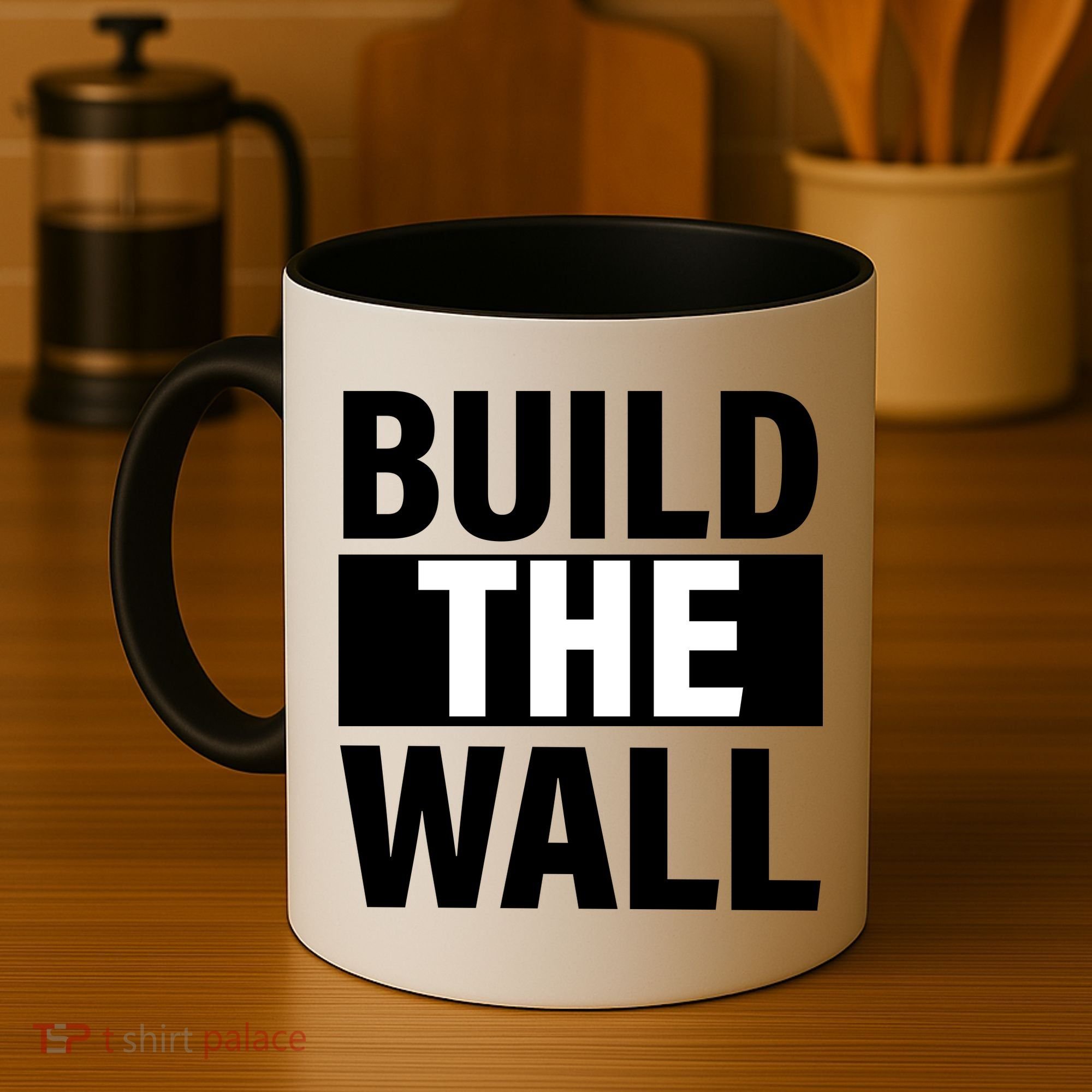 Build The Wall Box Logo Coffee Mug