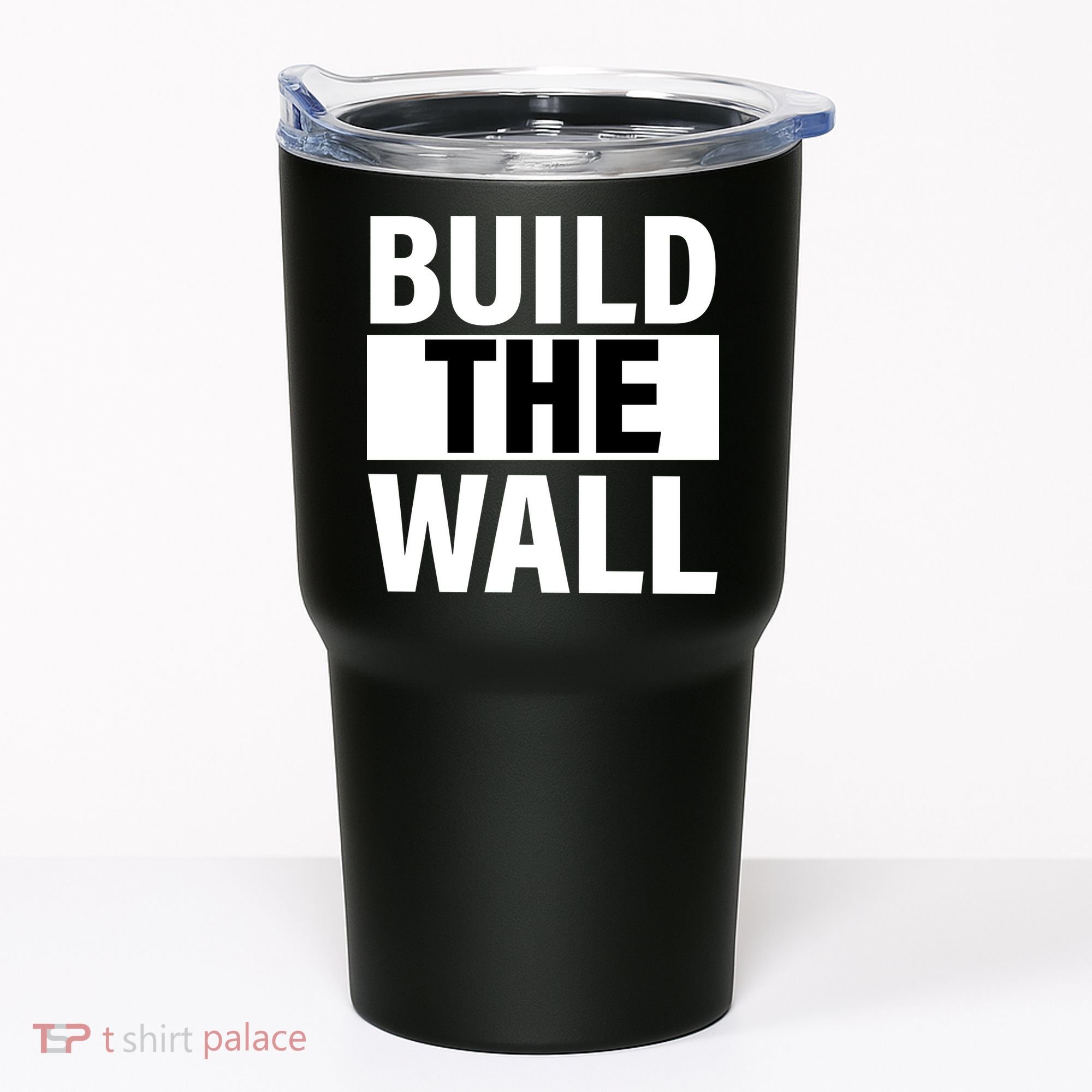 Build The Wall Box Logo Tumbler
