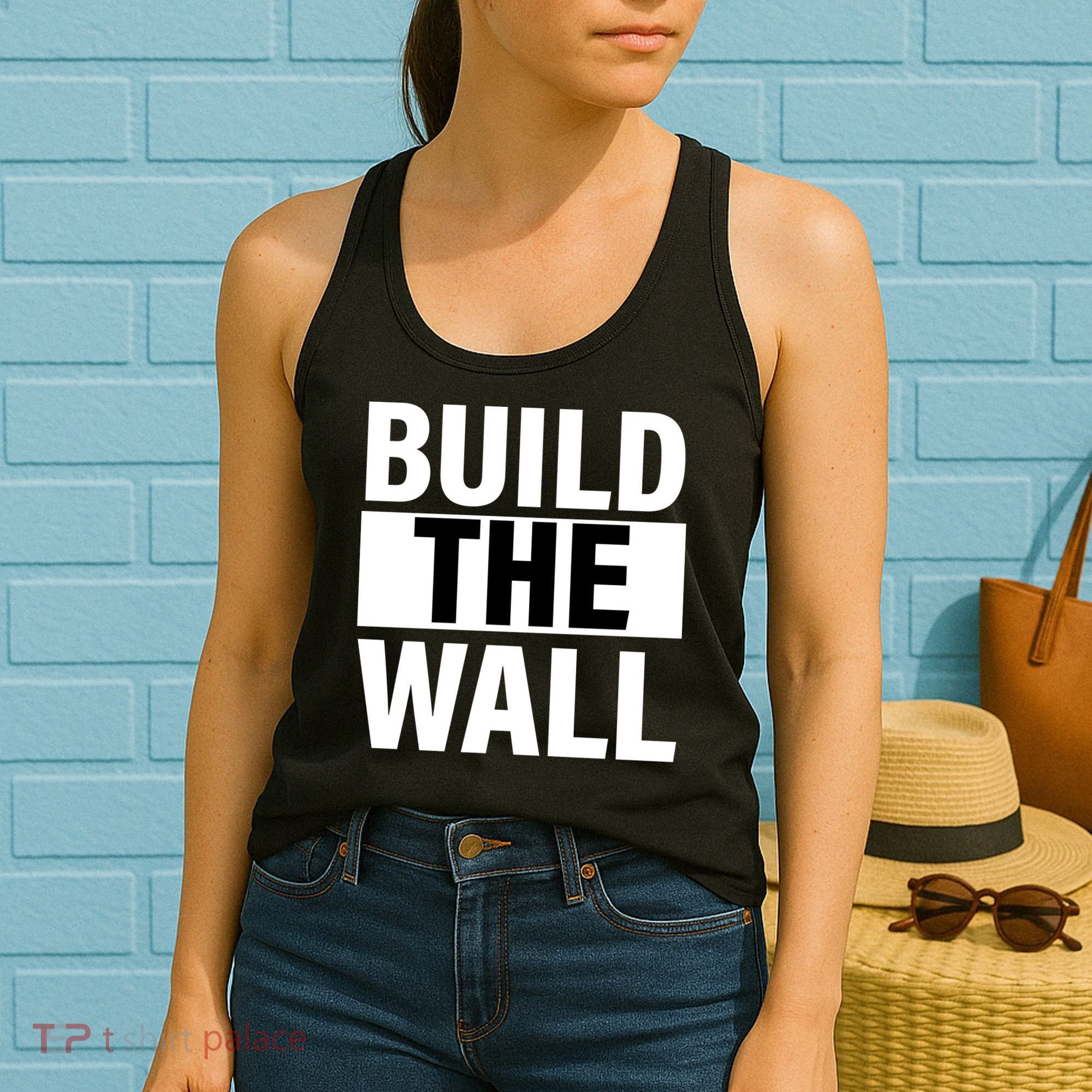Build The Wall Box Logo Women's Tank Top