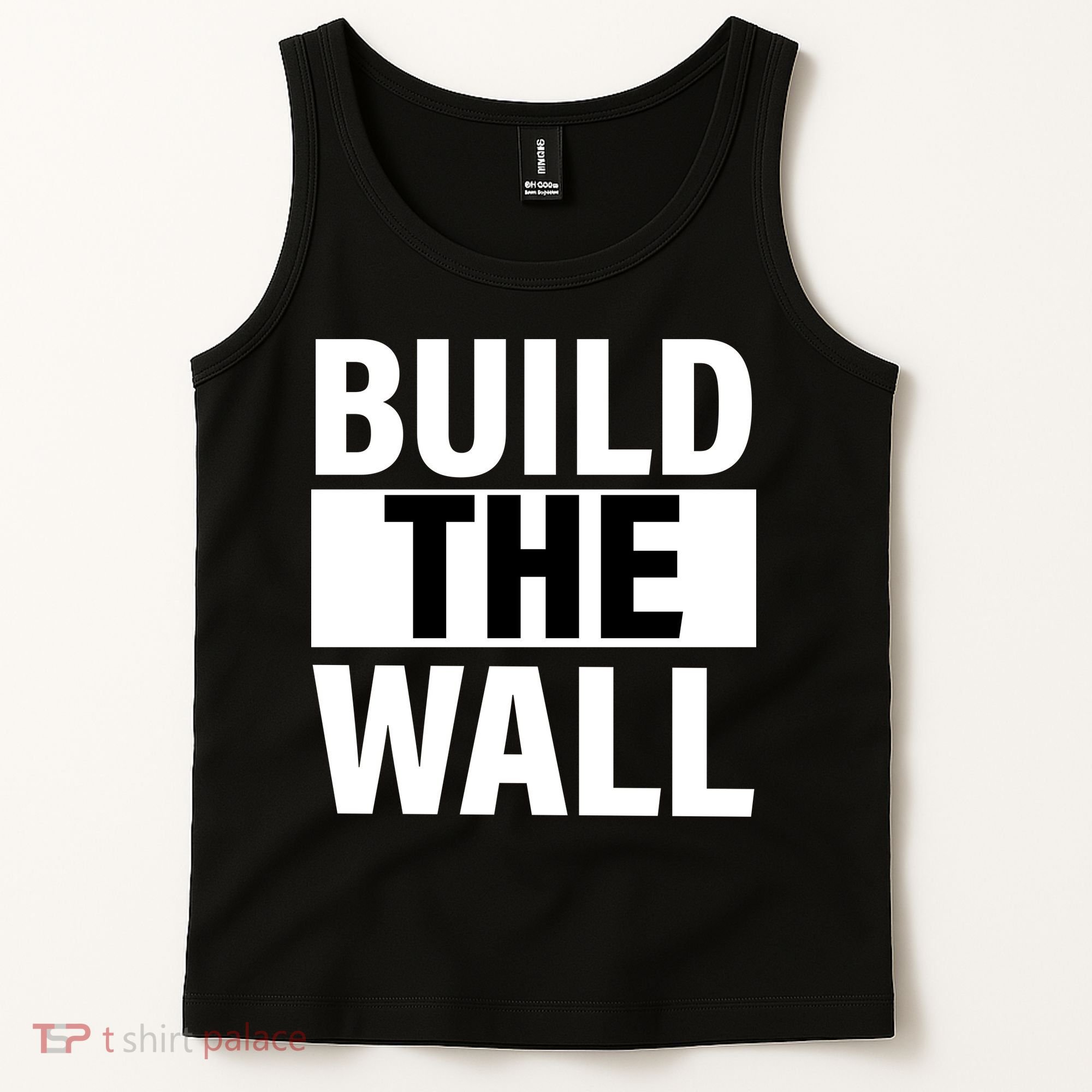 Build The Wall Box Logo Tank Top