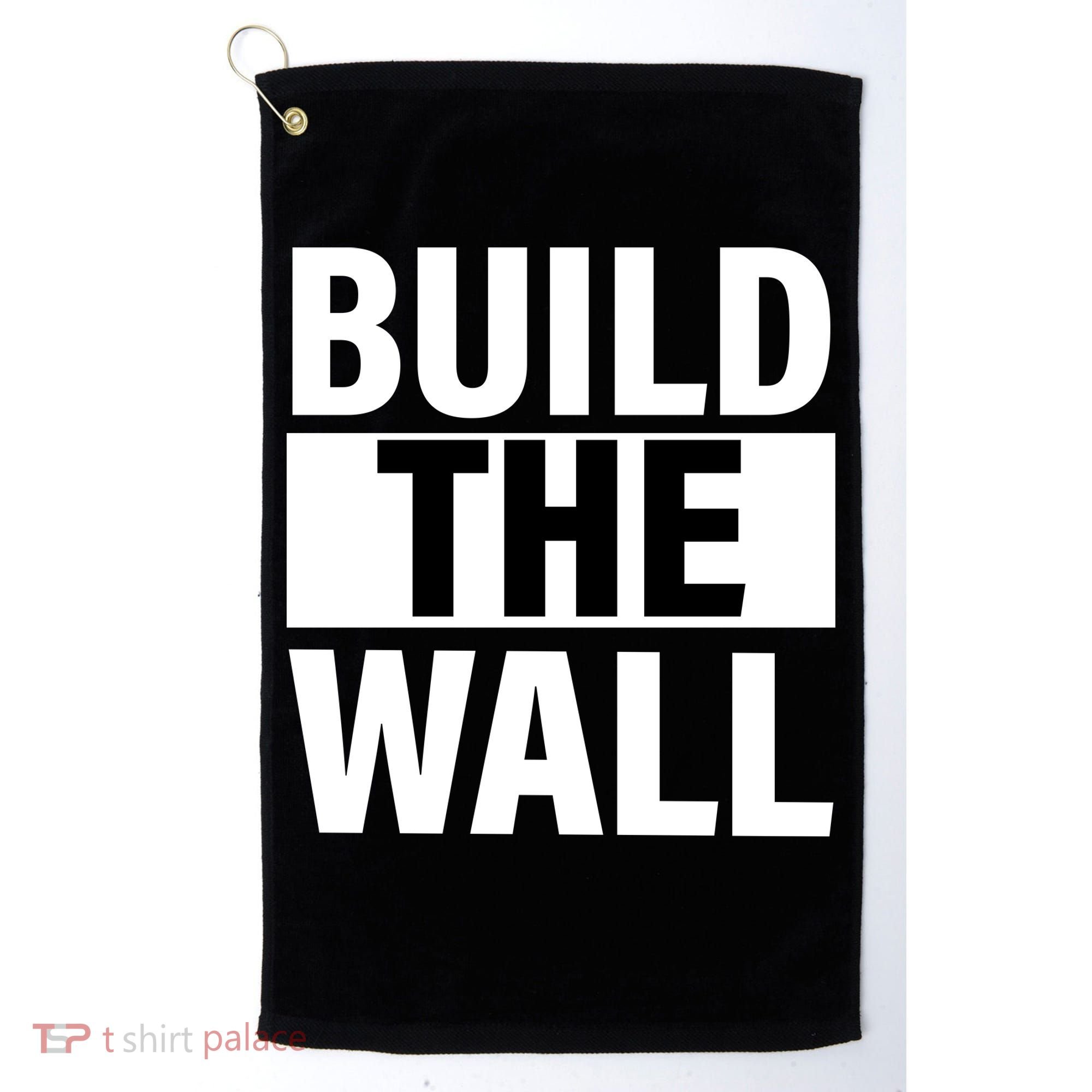 Build The Wall Box Logo Golf Towel