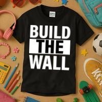 Build The Wall Box Logo Kids T-Shirt thumb 3