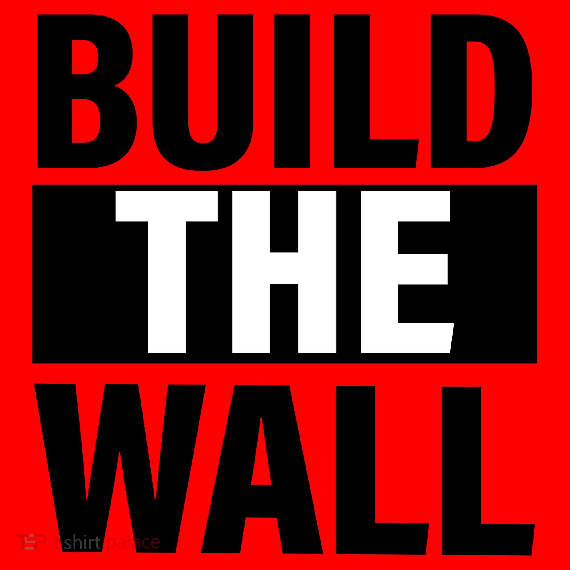 Build The Wall Box Logo Santa Hat