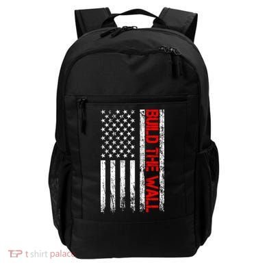 Build The Wall Distressed Flag Backpack