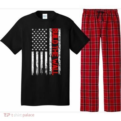 Build The Wall Distressed Flag Pajama Set