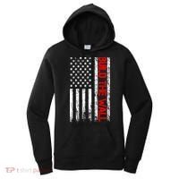 Build The Wall Distressed Flag Women's Hoodie thumb 0