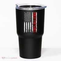 Build The Wall Distressed Flag Tumbler thumb 0
