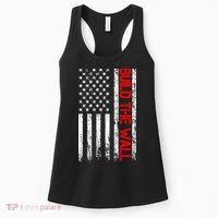Build The Wall Distressed Flag Women's Tank Top thumb 0