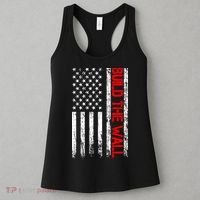 Build The Wall Distressed Flag Women's Tank Top thumb 3