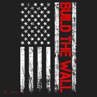 Build The Wall Distressed Flag Hat thumb 2