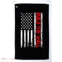 Build The Wall Distressed Flag Golf Towel thumb 0
