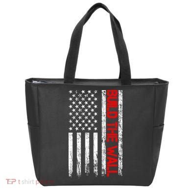 Build The Wall Distressed Flag Tote Bag