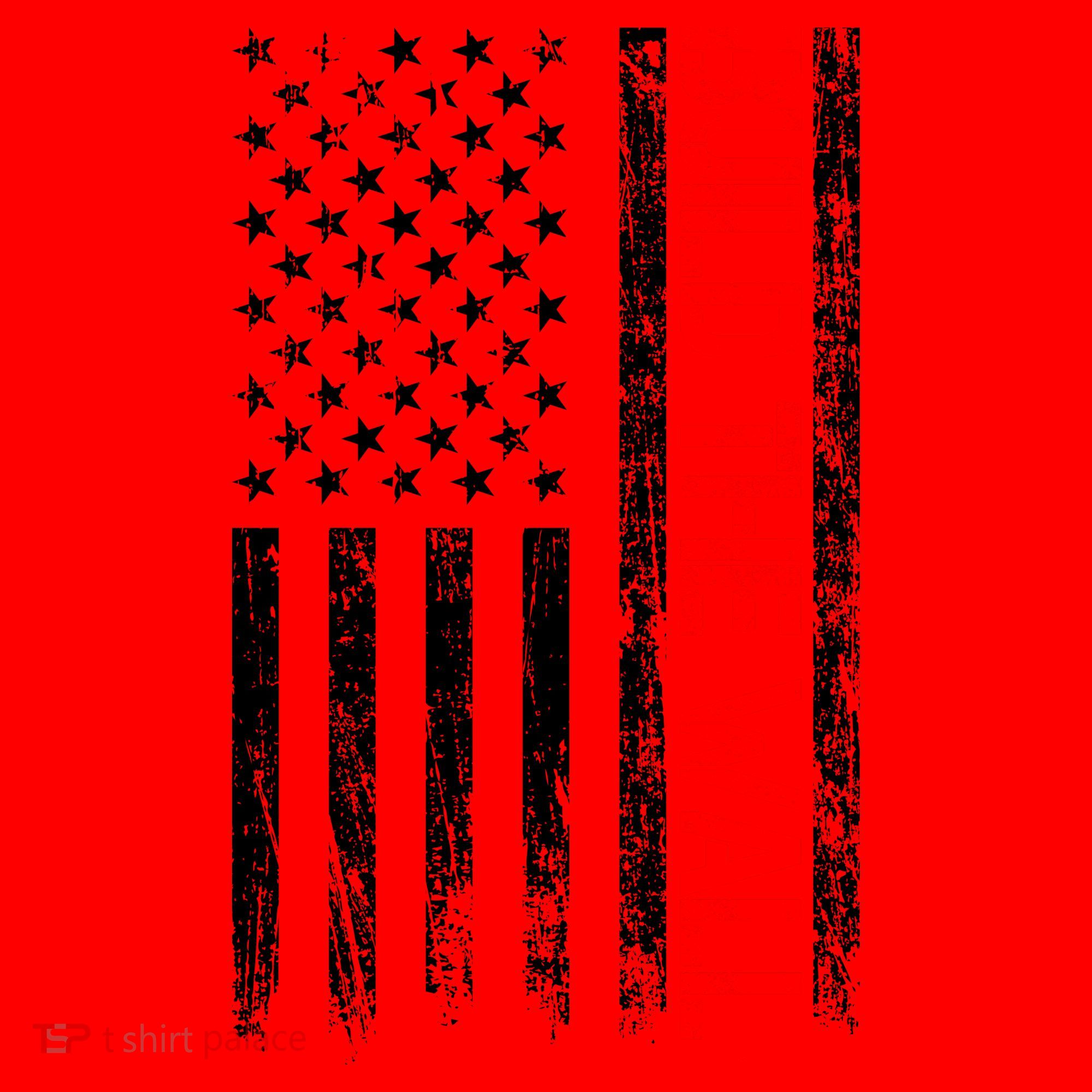 Build The Wall Distressed Flag Santa Hat