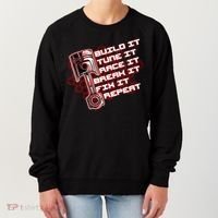 Build Tune Race Break Fix Repeat Women's Sweatshirt thumb 0