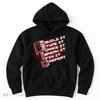 Build Tune Race Break Fix Repeat Hoodie thumb 0