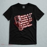 Build Tune Race Break Fix Repeat T-Shirt thumb 5