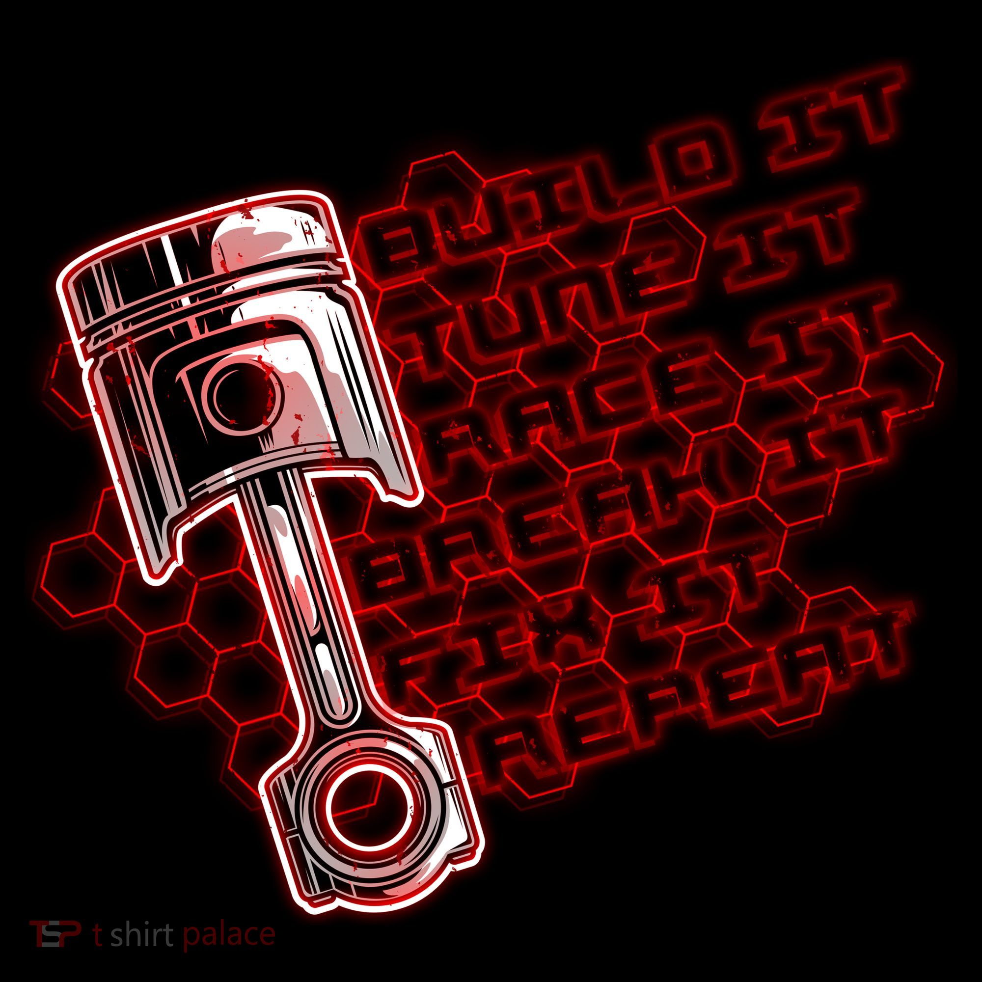 Build Tune Race Break Fix Repeat Coffee Mug