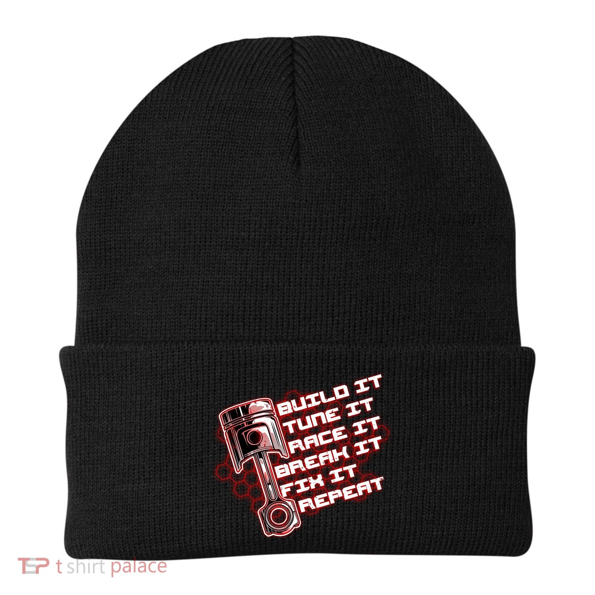 Build Tune Race Break Fix Repeat Beanie