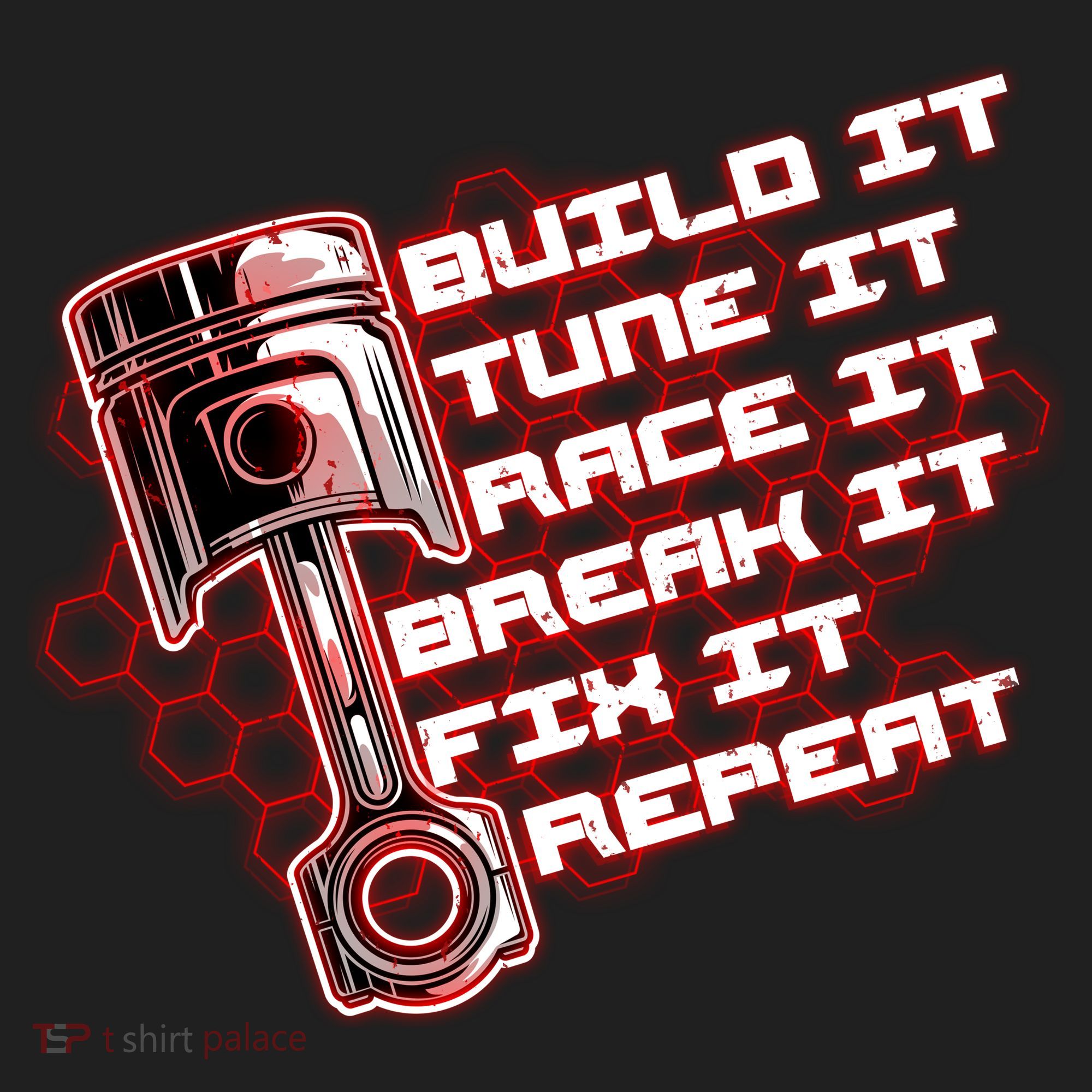 Build Tune Race Break Fix Repeat Hat
