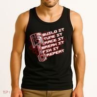 Build Tune Race Break Fix Repeat Tank Top thumb 3