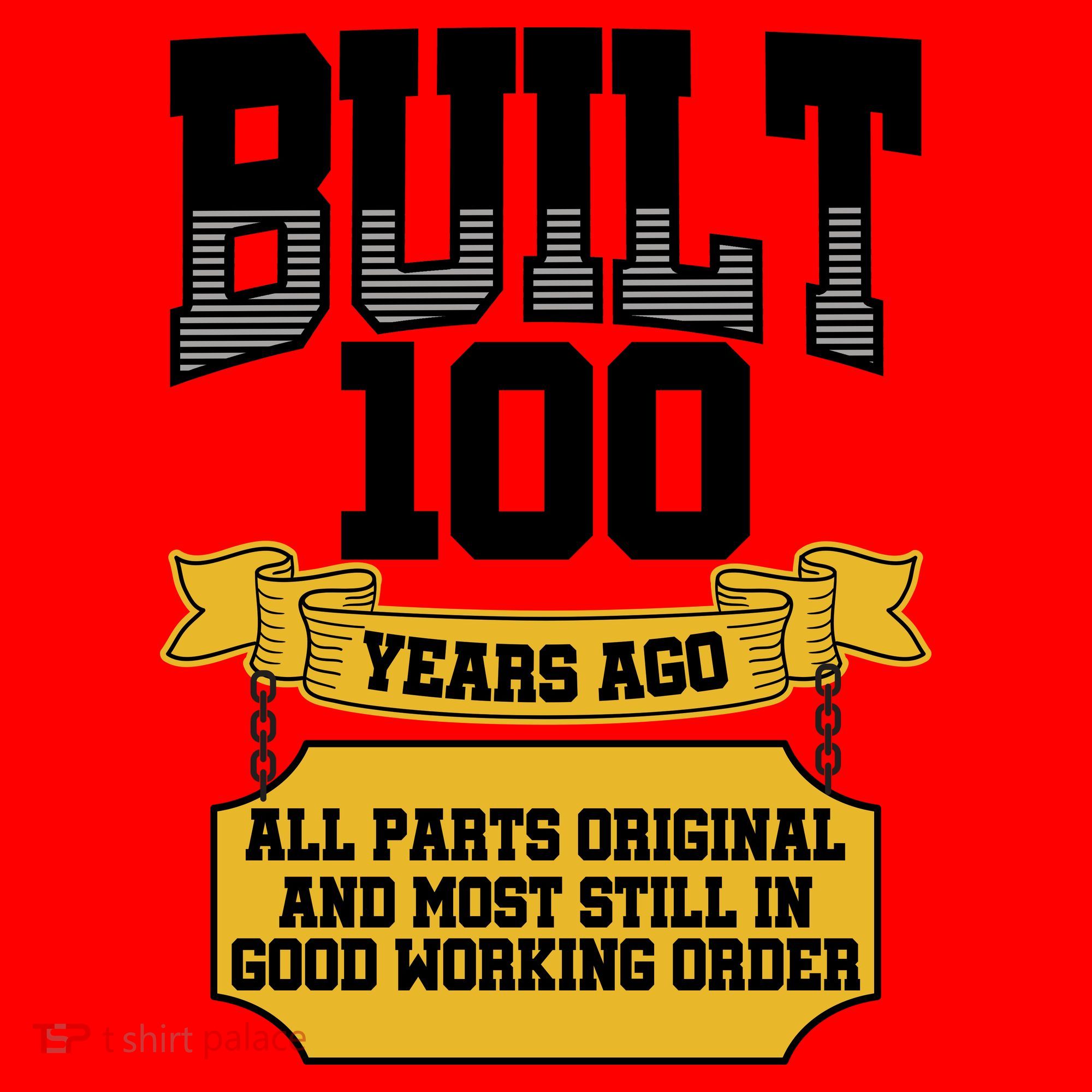 Built 100th Birthday All Original Part Santa Hat