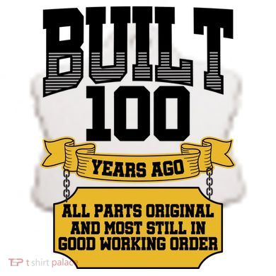 Built 100th Birthday All Original Part Ceramic Ornament