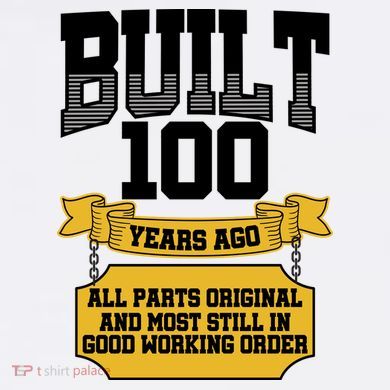 Built 100th Birthday All Original Part Comfort Colors Garment-Dyed Hooded Sweatshirt