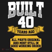 Built 40th Birthday All Original Part Backpack thumb 2