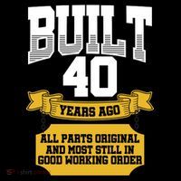 Built 40th Birthday All Original Part Bucket Hat thumb 4