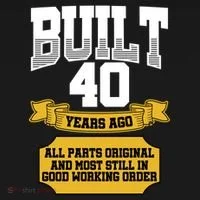 Built 40th Birthday All Original Part Bucket Hat thumb 4