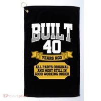 Built 40th Birthday All Original Part Golf Towel thumb 0