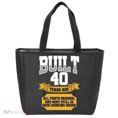 Built 40th Birthday All Original Part Tote Bag