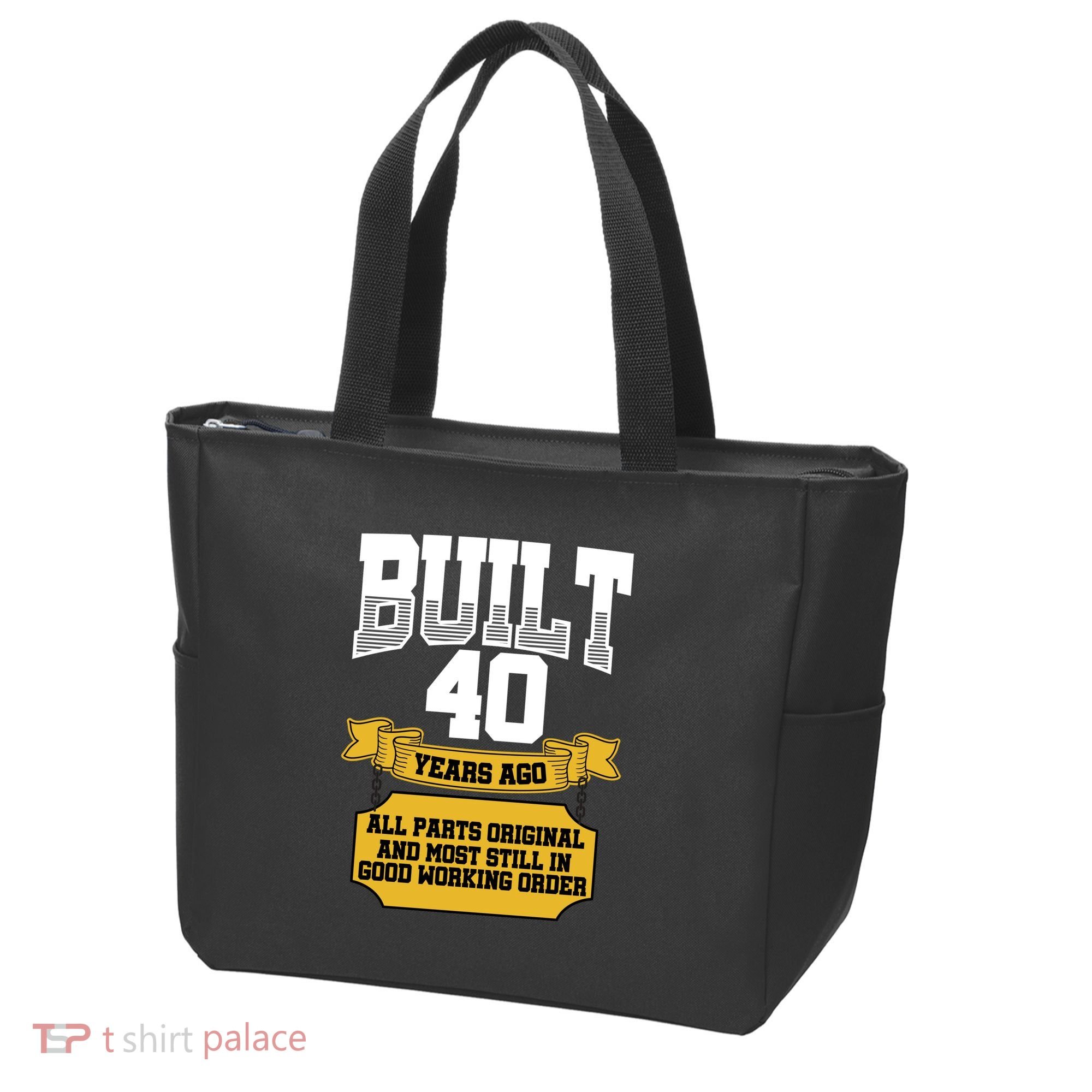 Built 40th Birthday All Original Part Tote Bag