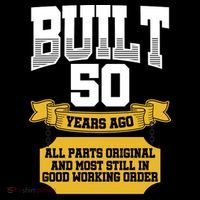 Built 50th Birthday All Original Part Sweatshirt thumb 3