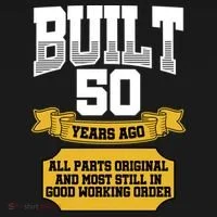 Built 50th Birthday All Original Part Baby Bodysuit thumb 2