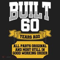 Built 60th Birthday All Original Part Women's Sweatshirt thumb 2