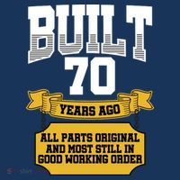 Built 70th Birthday All Original Part Tote Bag thumb 4