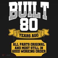 Built 80th Birthday All Original Part Doggie Tank thumb 4