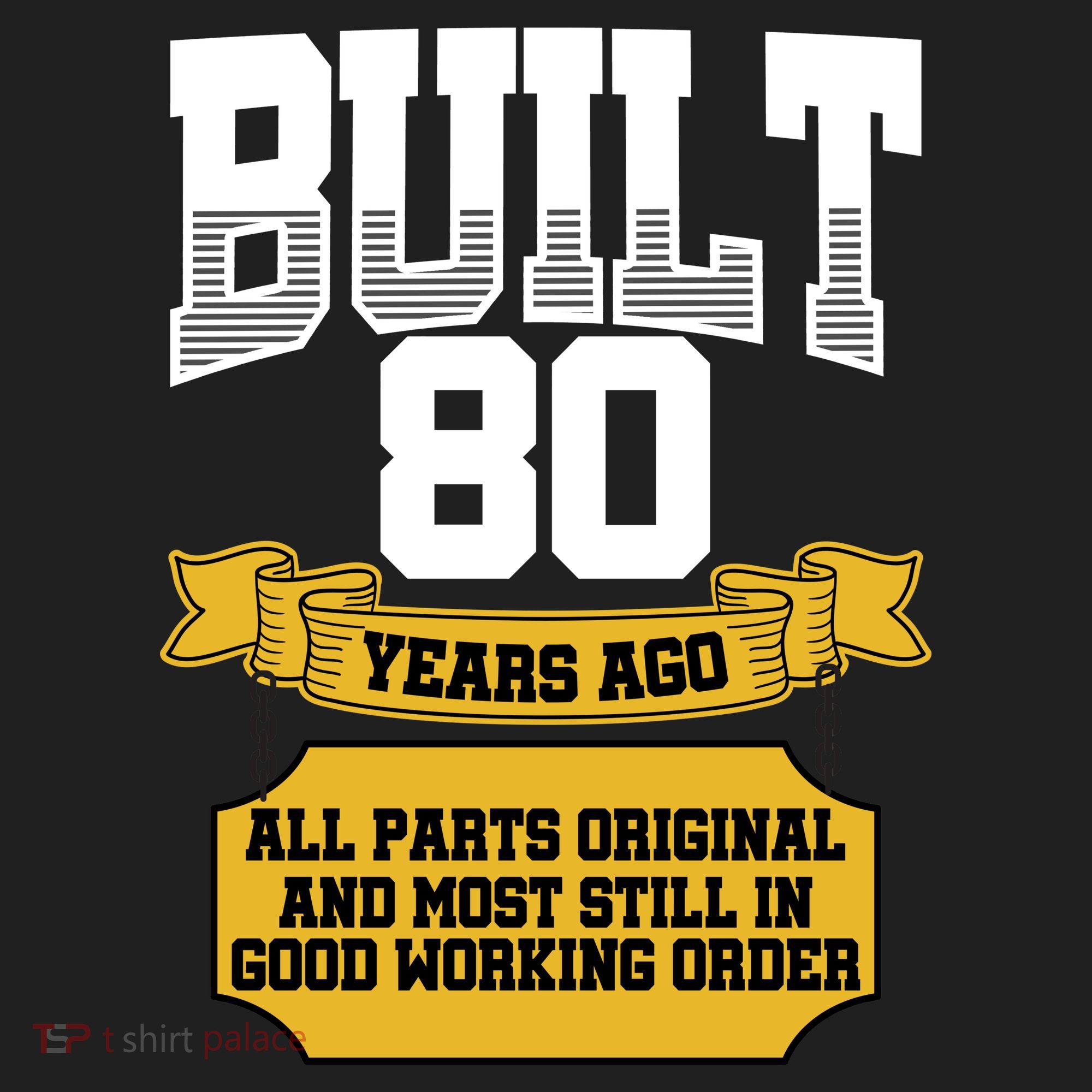 Built 80th Birthday All Original Part Hat