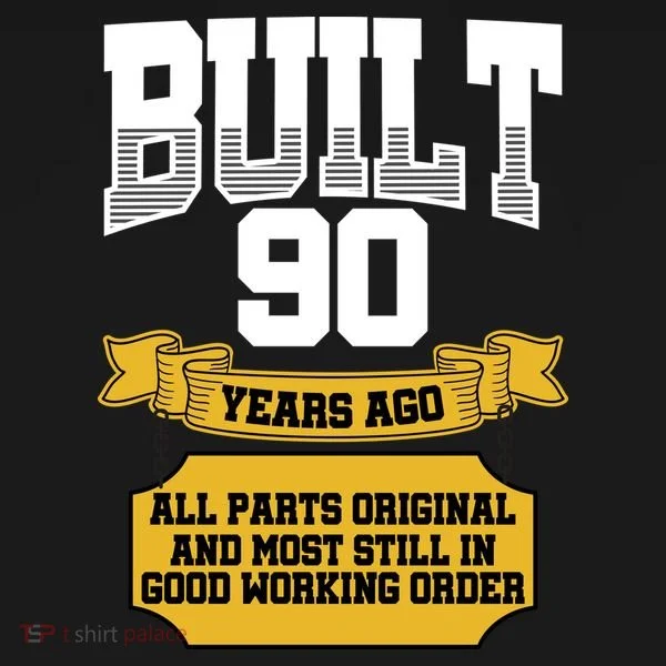 Built 90th Birthday All Original Part Bucket Hat