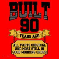 Built 90th Birthday All Original Part Santa Hat thumb 1