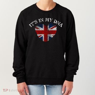 British Union Jack Dna Uk Flag Gift Cool Gift Women's Sweatshirt